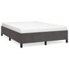 Bed Frame Dark Grey Velvet (100% polyester), Plywood, Engineered wood - 2 of 4