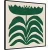 30" x 30" Delighted Floral III Emerald by Moira Hershey Framed Canvas Wall Art Print - Amanti Art - 2 of 4