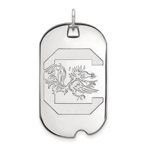 Black Bow Jewelry Sterling Silver South Carolina Gamecocks NCAA Large Pendant - 1 of 3
