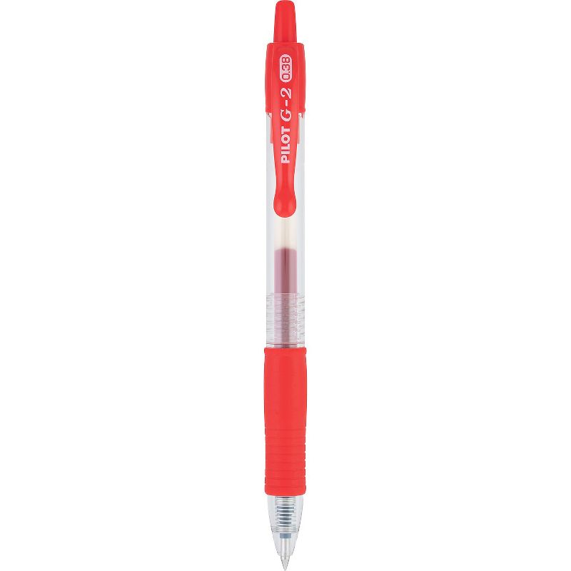 Pilot G2 Premium Retractable Gel Ink Pen Red Ink Ultra Fine Dozen 31279, 2 of 5
