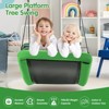 Infans 32" x 60" Large Tree Swing, Outdoor Swing Made of Oxford Fabric & PP Cloth & Steel Green - 4 of 4