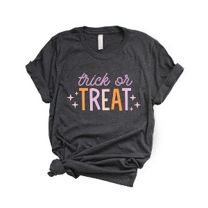 Simply Sage Market Women's Trick Or Treat Colorful Short Sleeve Graphic Tee - 1 of 4