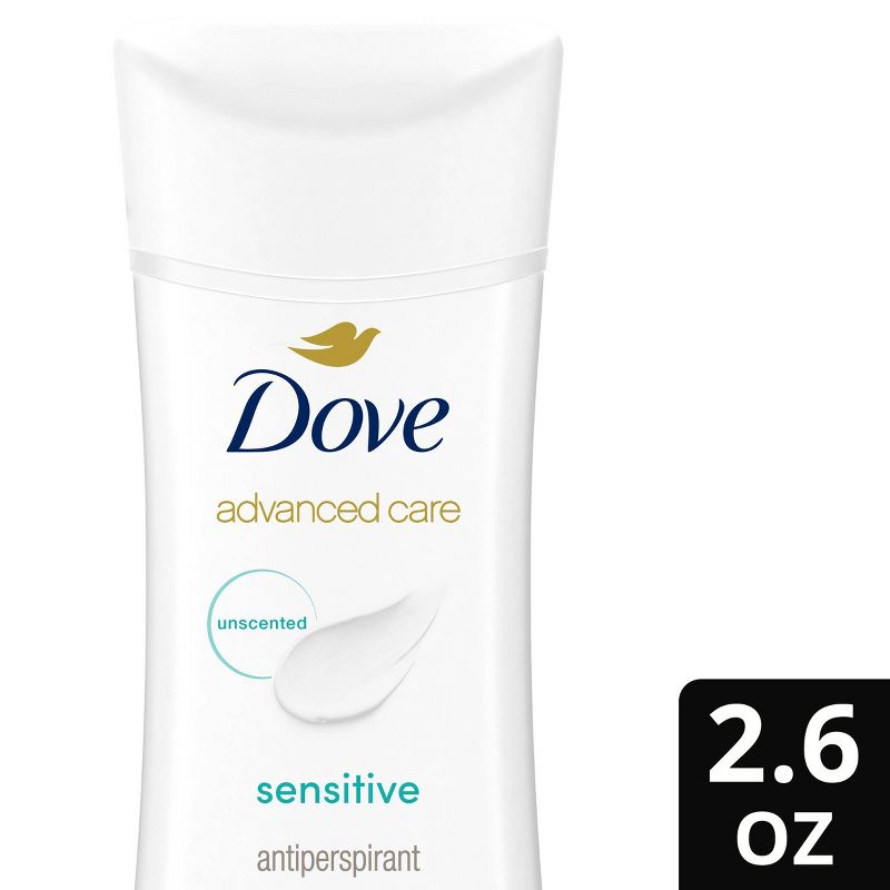 Dove Beauty Advanced Care Sensitive 72-Hour Women&#39;s Antiperspirant &#38; Deodorant Stick - 2.6oz, 1 of 10