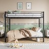 Bunk Bed with Trundle Metal Bunkbeds with Ladder and Full-Length Guardrail - 2 of 4