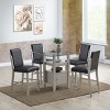 Kings Brand Furniture Milton 24-Inch, Counter Height Bar Stools, Set of 2, Champagne/Black - 2 of 3