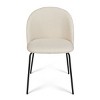 Set Of 6 Nano Upholstered Fabric Side Chair Black Leg -Maison Boucle - 4 of 4