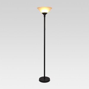 Torchiere Floor Lamp with Glass Shade - Threshold™ - 1 of 4