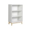 48" Tall 3-Shelf Kids' Bookcase - Alaterre Furniture: Adjustable Storage, Anti-Tip Hardware, MDF & Pine, White - 4 of 4