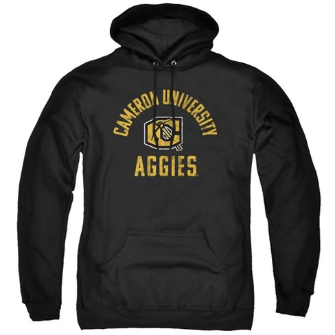 Cameron University Official Aggies Logo Adult Pull-Over Hoodie, Black - image 1 of 4