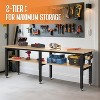 AMERLIFE Adjustable Workbench with Power Outlets,  Heavy Duty Work Table - 3 of 4