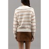 August Sky Women's Striped Shawl Collar Knit Sweater - image 2 of 4