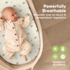 KeaBabies Bassinet Sheet for Baby Girls, Boys, 2-Pack Isla Fitted Bassinet Sheets, Bassinet Mattress Sheets - 3 of 4