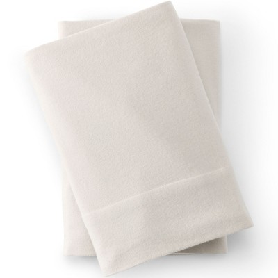 Lands' End Comfy Super Soft Cotton Flannel Pillowcases - 5oz