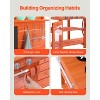 VEVOR Mud Kitchen for Kids, Wooden Toy Play Kitchen Set, Outdoor Toddler Grocery Store Playset for Boys & Girls, Pretend Play Kitchen, Orange - 4 of 4
