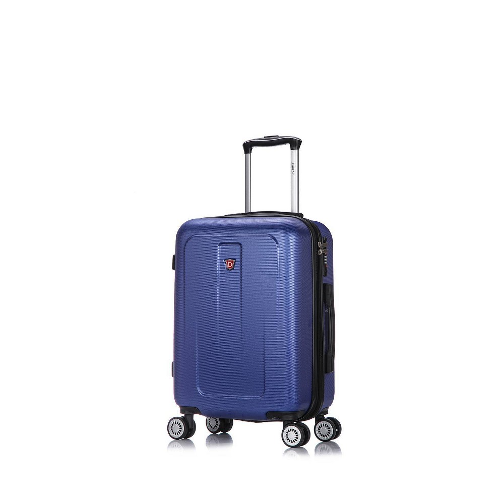 Photos - Luggage Dukap Crypto Lightweight Hardside Carry On Spinner Suitcase - Blue 