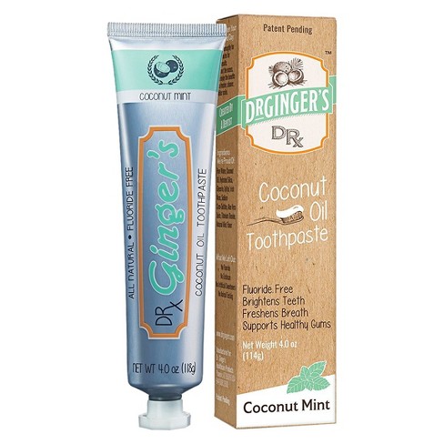 Dr. Ginger's Coconut Mint Natural Toothpaste - 4oz - image 1 of 4