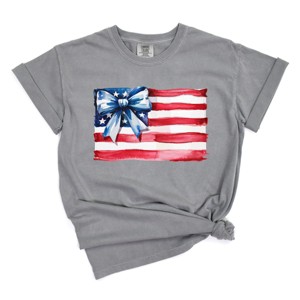 Simply Sage Market USA Flag Coquette Garment Dyed Tee - 1 of 4