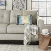 Mina Victory Luminecence Metallic Ombre Strip Teal Throw Pillow - 14"X20" - 2 of 4