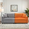 Buenhomino Modern Velvet Loveseat Couch for Small Spaces, Mid Century Modern Sofa Couch with Solid Wood Legs for Bedroom,Living Room, Apartment - 2 of 4