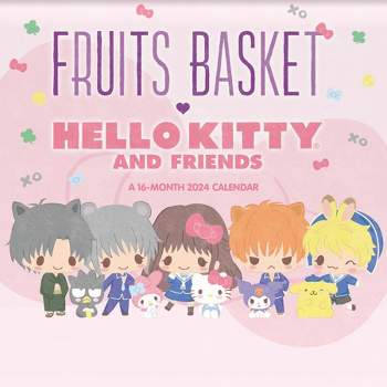 Trends International Inc. 2023-24 Wall Calendar 12"x12" Fruit Basket x Hello Kitty