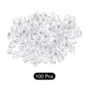 Unique Bargains Plastic Reusable Easy to Recognize Clothes Hanger Sizer Marker Garment Color Coding Clear 100 Pcs - 3 of 4