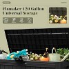 BI&SEA 120 Gallon Waterproof Deck Box-093A,Lockable Resin Storage Box for Patio Furniture Cushions Garden Tools and Outdoor Delivery Storage - 4 of 4