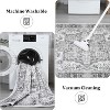 Large Soft Washable Area Rug for Bedroom Living Room, Non Slip Medallion Oriental Floor Carpet, Low Pile Indoor Vintage Distressed Rug - 4 of 4