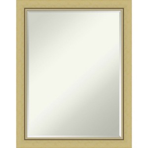 Amanti Art Landon Gold Narrow Petite Bevel Bathroom Wall Mirror 27.5 x 21.5 in. - 1 of 4