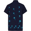 LA LEELA Men's Hawaiian Shirt Fashion Button Down Short Sleeves Holidays Aloha Party Casual Tops Summer Beaches Shirts for Mens - 2 of 4