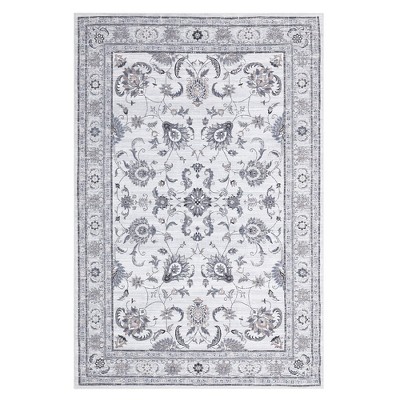 Boho Rustic Area Rugs for Living Room Washable Rug Floral Bedroom Decor Rug