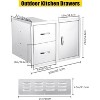 33x22x22 inch BBQ Access Drawer & Door Combo Outdoor Kitchen BBQ Island With Vent - 2 of 4