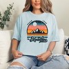Simply Sage Market Women's Peace Love and Mountains Short Sleeve Garment Dyed Tee - 2 of 3