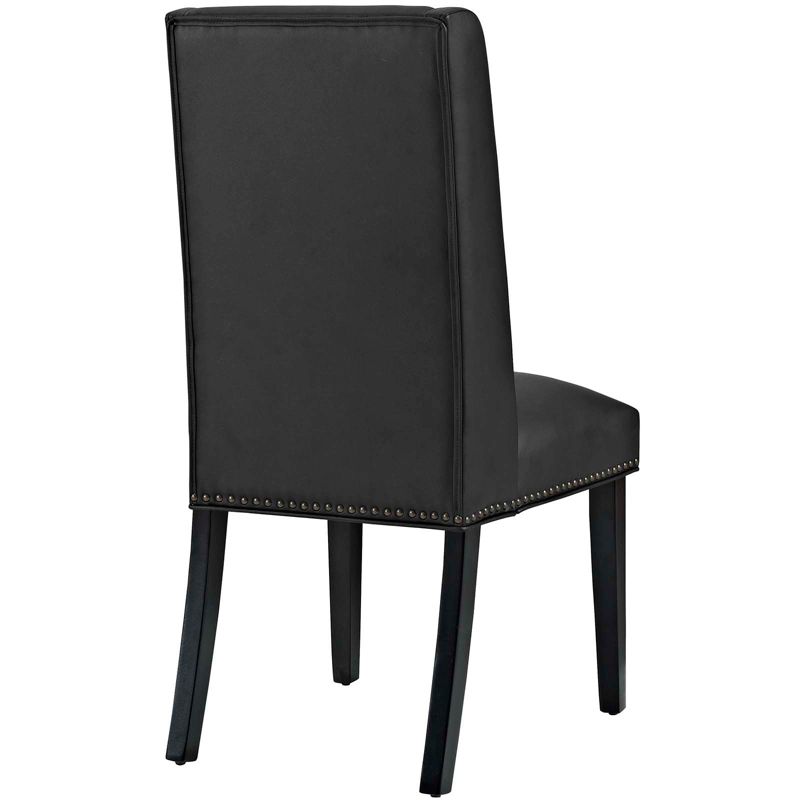 Baron Vinyl Dining Chair Black - Modway, 6 of 7