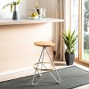 Galexia Counter Stool - BST3201C - Gold/White - Safavieh - 2 of 4