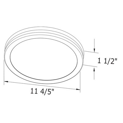 Delta Breez White LED Edge-Lit Round Exhaust Fan