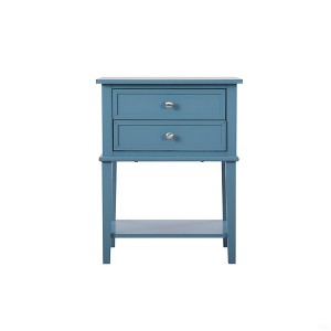 Gulches Elegant Contemporary Nightstand with Open Shelf, EZ Assembly & Compact Design, Durable Bedroom Storage - 1 of 4