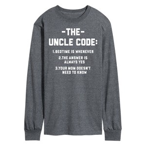 Men's - Instant Message - The Uncle Code Long Sleeve Graphic T-Shirt - 1 of 4