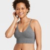 Women's Ribbed Seamless Longline Bralette - Auden™ - 3 of 4