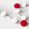 72" Christmas Pompons Garland Red/White - Wondershop™ - 3 of 3