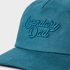 Men's Legendary Dad Baseball Hat - Goodfellow & Co™ Teal Blue - 4 of 4