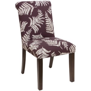 Simone Rolled Back Dining Chair Fern Plum - Cloth & Co., Fern Purple