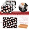 Wrapables 12pcs Christmas Wrapping Paper, Holiday Gift Wrap Paper, Sheets Folded Flat 20L x 27W inches, Black and Red - 2 of 4