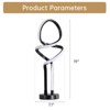 Vynxaria Small Unique Bedside Dimmable LED Table Lamp with Plug, Modern Desk Lamp for Girls Room, Living Room, Dresser - 3 of 4