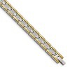 Chisel Stainless Steel Polished Yellow IP-plated with Cubic Zirconia 8.5" Link Bracelet - 2 of 4