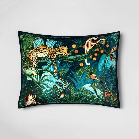 Standard Animal Print Tufted Velvet Pillow Sham Opalhouse Target