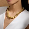 Ross-Simons Italian 18kt Gold Over Sterling Graduated Fluted-Bead Necklace Size 18 - 3 of 4