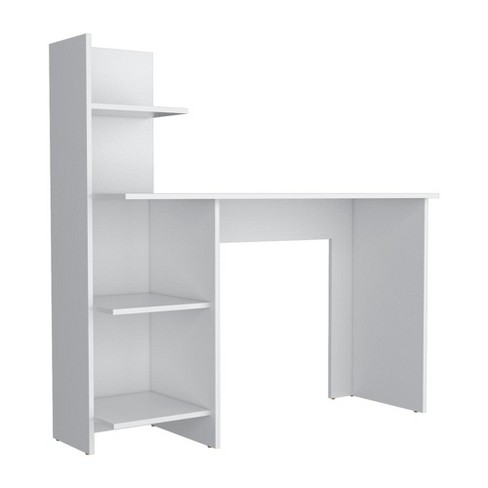 Toronto 120 Writing Desk, Four Shelves, White -office : Target