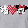 Women's - Disney - Peace Love Minnie Cropped Graphic T-Shirt - 2 of 4