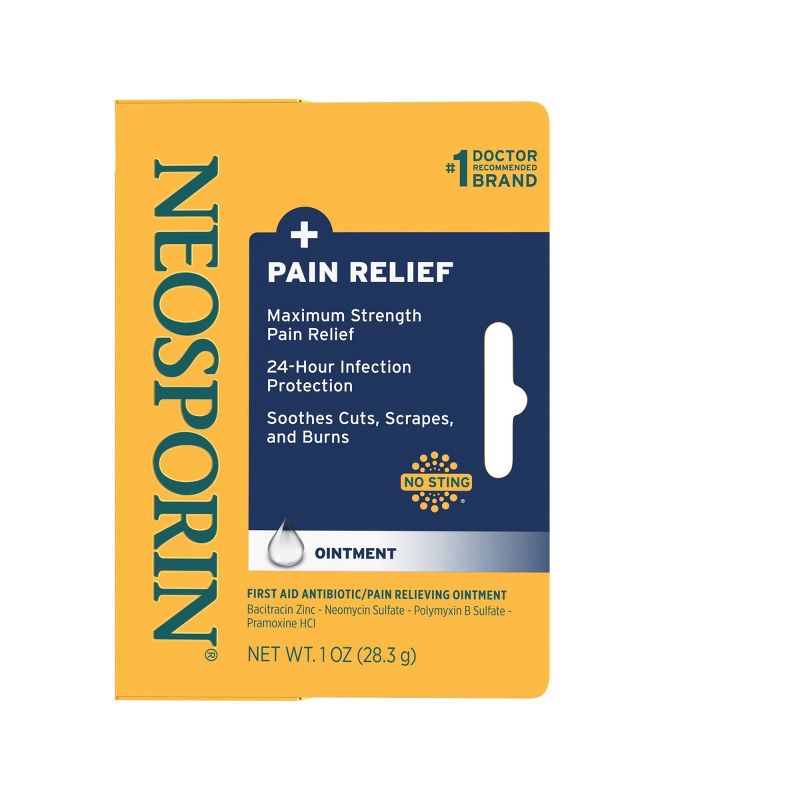 Neosporin Plus Pain Relief Maximum Strength Antibiotic Ointment - 1oz, 1 of 9