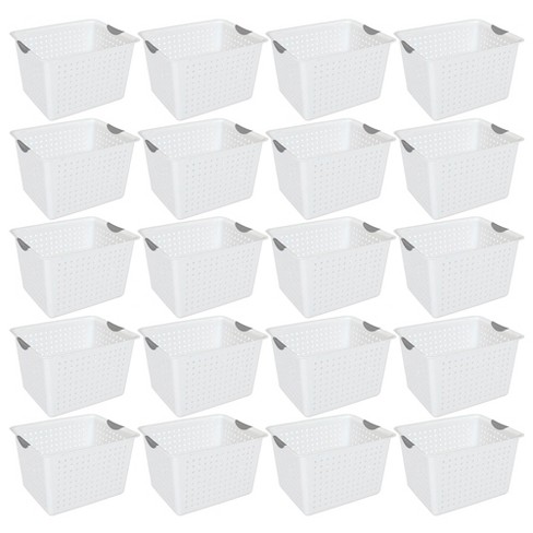 1 Plastic Storage Baskets With Lids, Small Pantry Organization, Stackable  Storage Bins, Household Organizers for Cabinets, Countertop, Drawers, Under  Sink or On Shelves